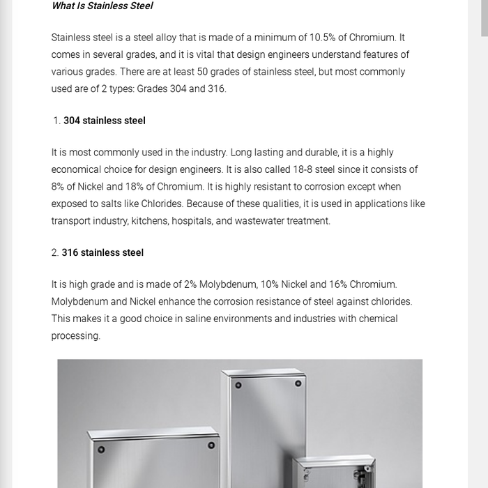 What Is Stainless Steel Made Of >> Mix Top 7 Benefits Of Stainless Steel Enclosures Lean More About What Is Stainless Steel Made Of >> Mix Top 7 Benefits Of Stainless Steel Enclosures Lean More About