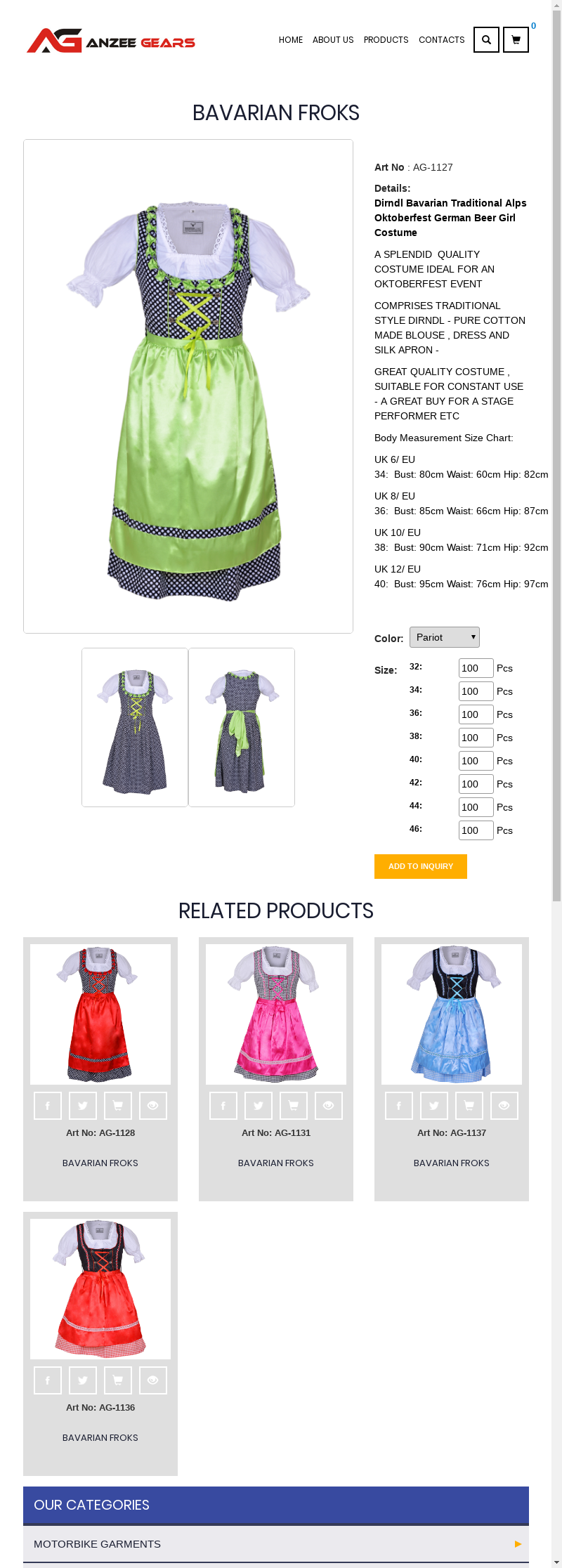 Dirndl Bavarian Traditional Alps Oktoberfest German Beer Girl Costume 1127 Dirndl Bavarian Traditional Alps Oktoberfest German Beer Girl Costume 1127