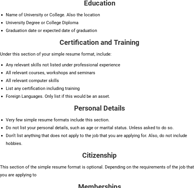 mix simple resume format to build and write your own resume writing your own resumes