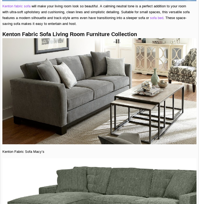 Mix Kenton Fabric Sofa Look Awesome In Living Room