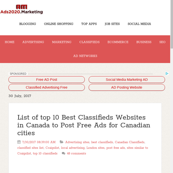 Mix List Of Top 10 Best Clifieds Websites In Canada To Post Post Free Ads For Canada Local Places Using Advertising Sites List Of Top 10 Clifieds 2018 Por Clified Websites Like Craigslist Kijiji