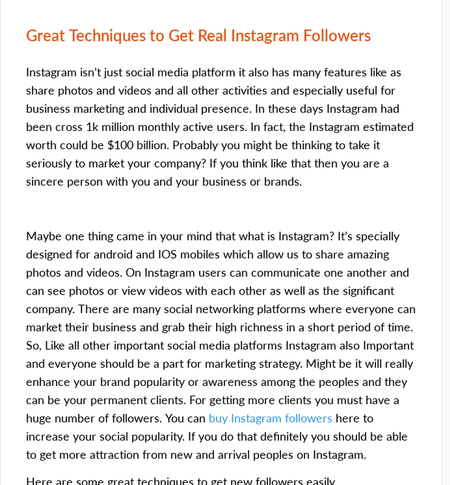 Instagram followers issue